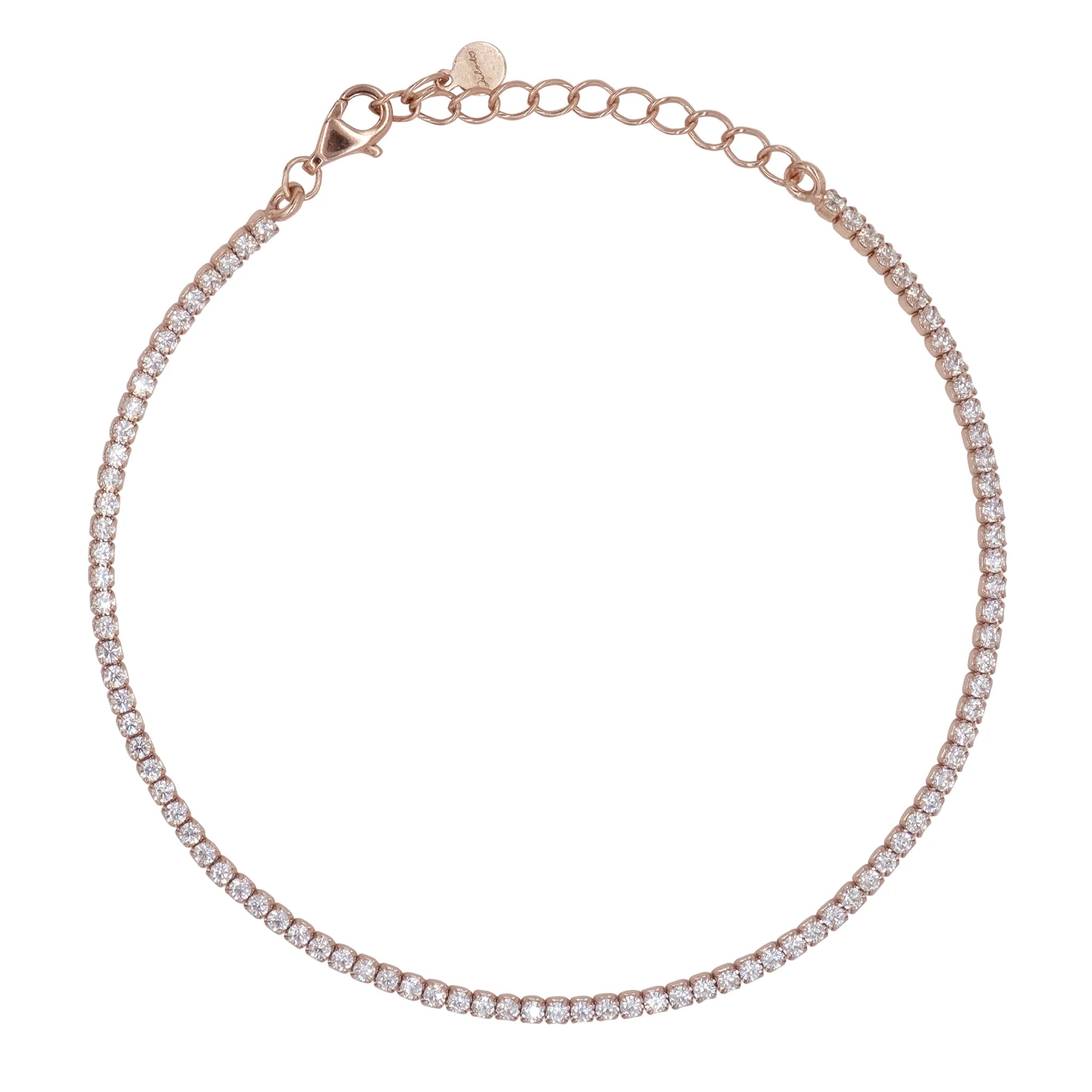 Bracciale Dilvdò Tennis 1.5mm Rosè White