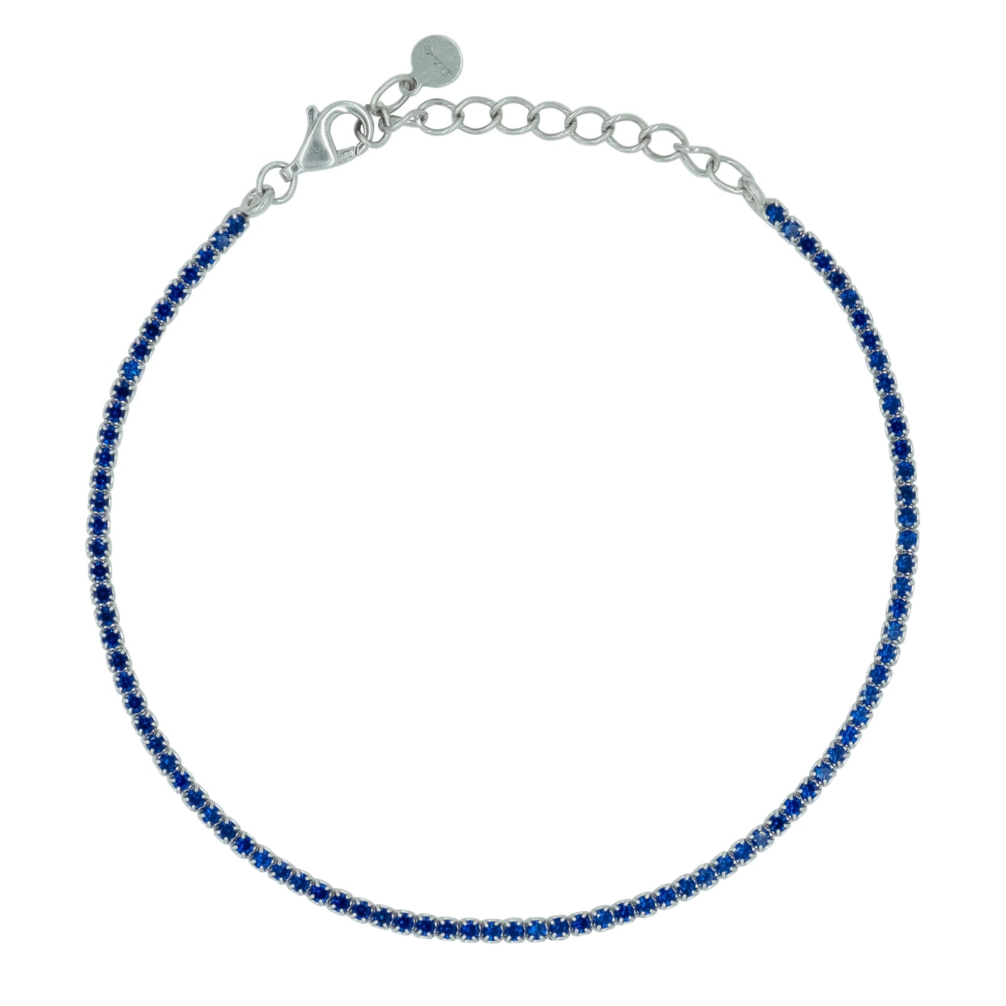 Bracciale Dilvdò Tennis 1.5mm Silver Blue