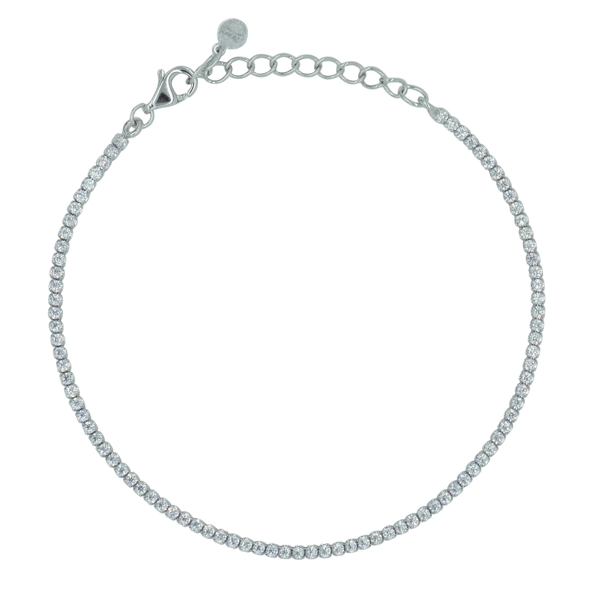 Bracciale Dilvdò Tennis 1.5mm Silver White