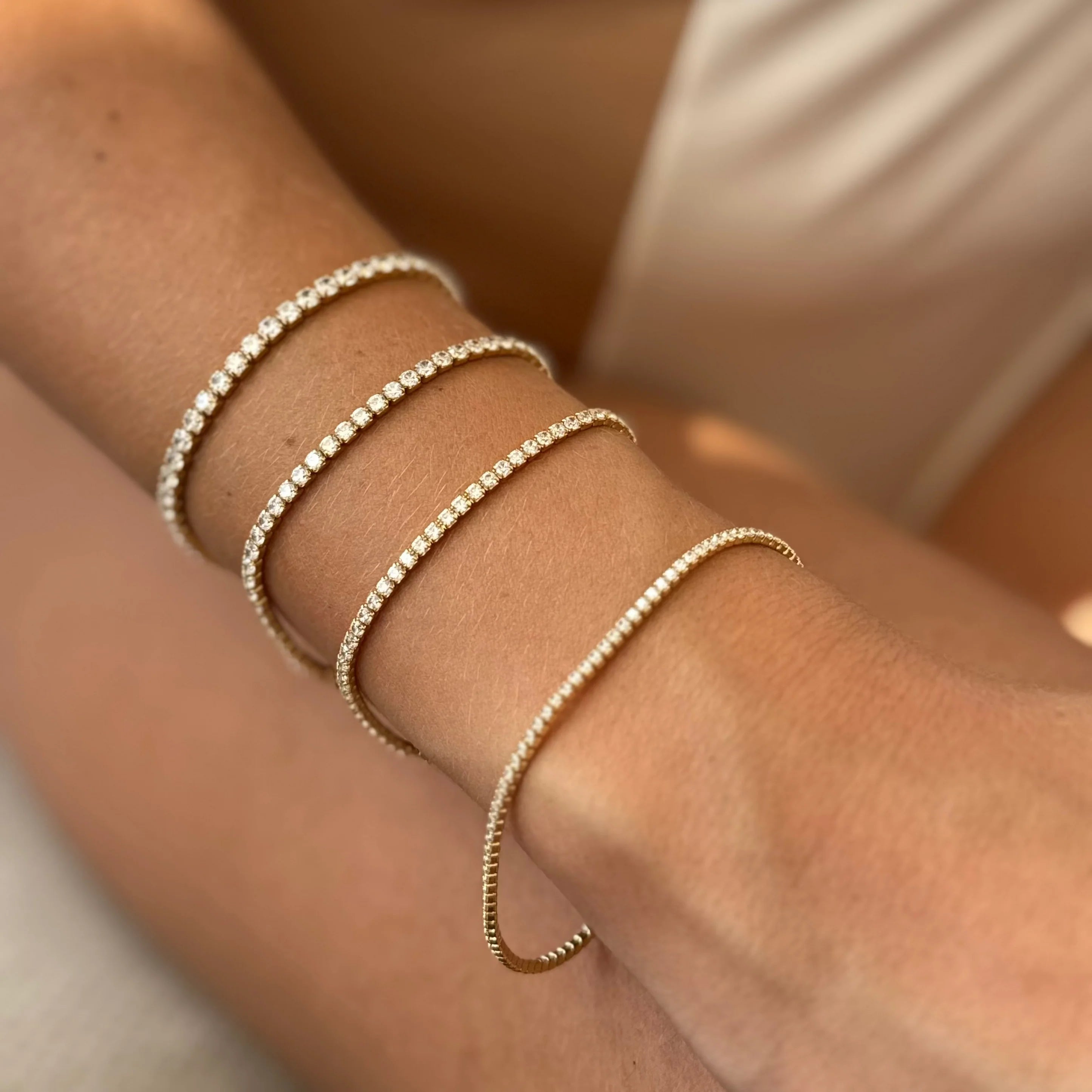 Bracciale Dilvdò Tennis 2.5mm Silver White