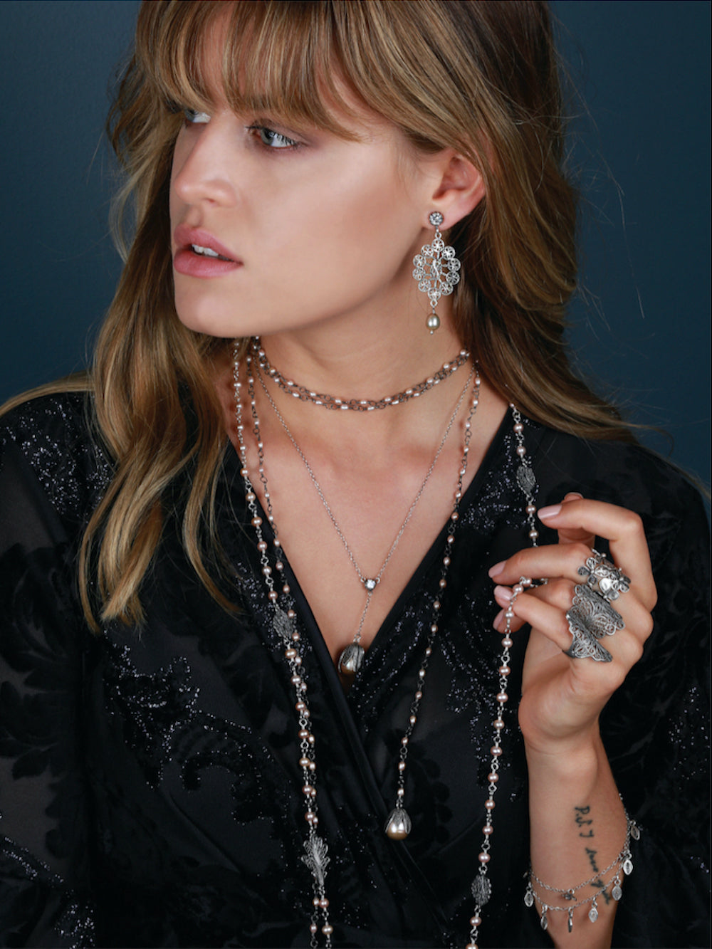 Yvone Christa - FILIGREE EARRINGS
