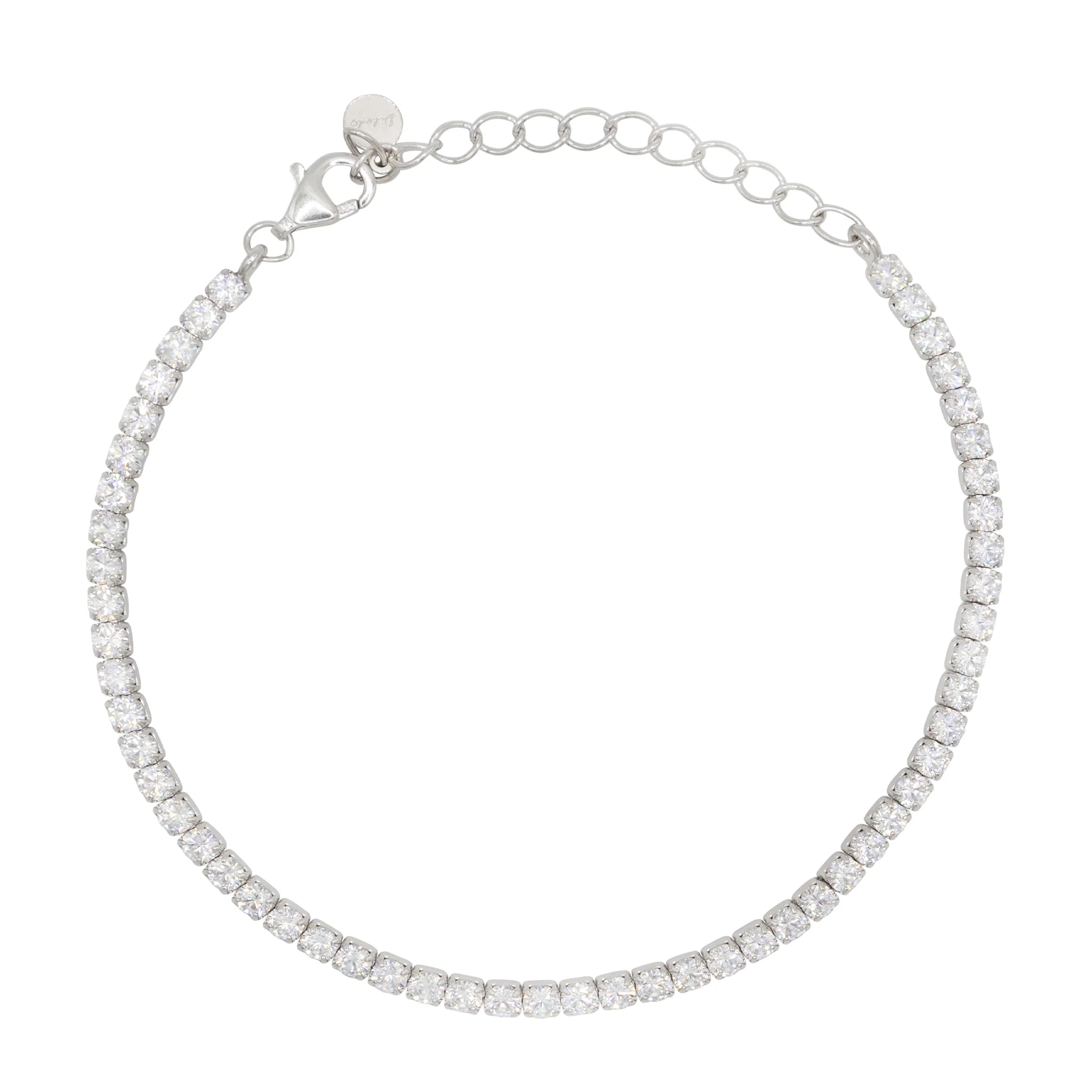 Bracciale Dilvdò Tennis 2.5mm Silver White