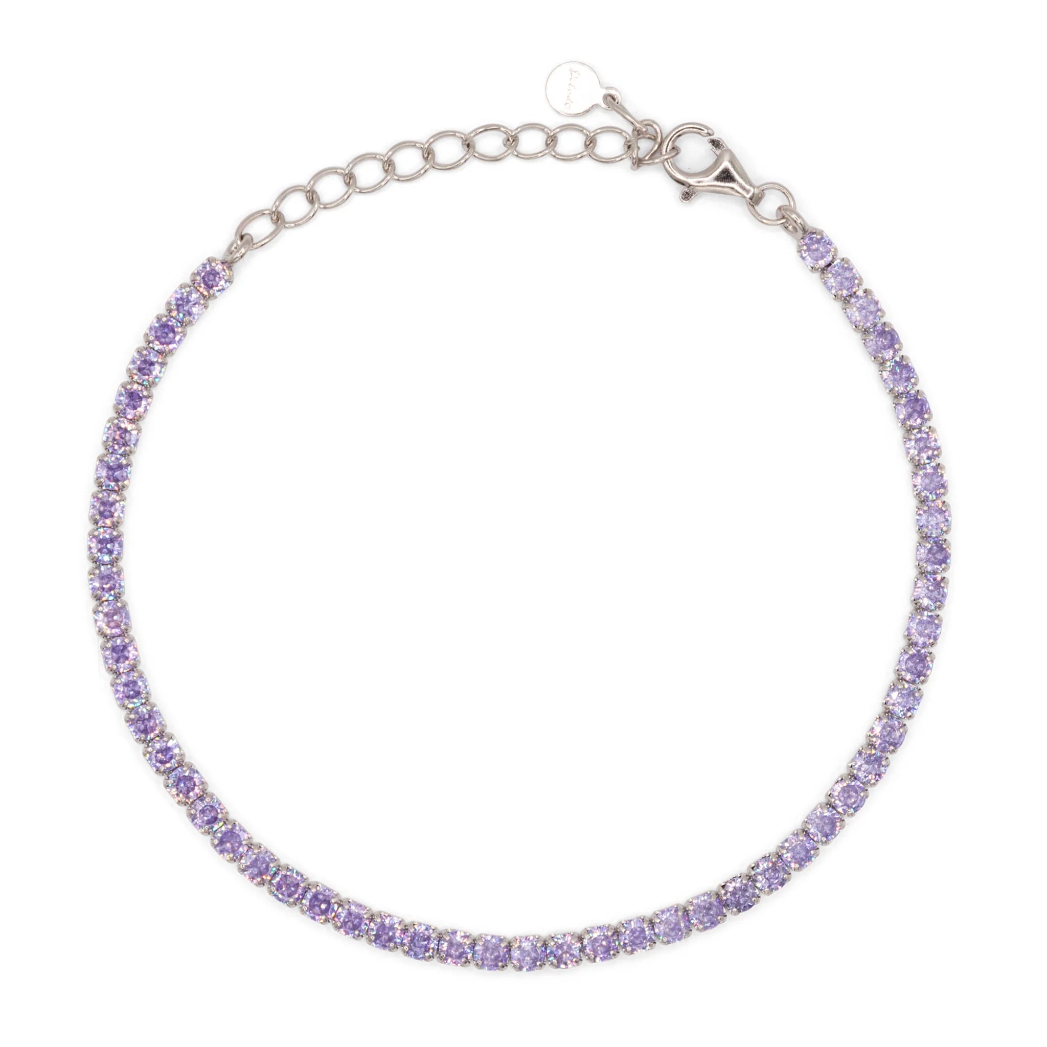Bracciale Dilvdò Tennis 2.5mm Silver Lavender