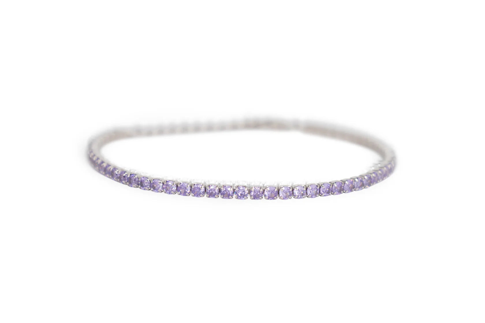 Bracciale Dilvdò Tennis 2.5mm Silver Lavender