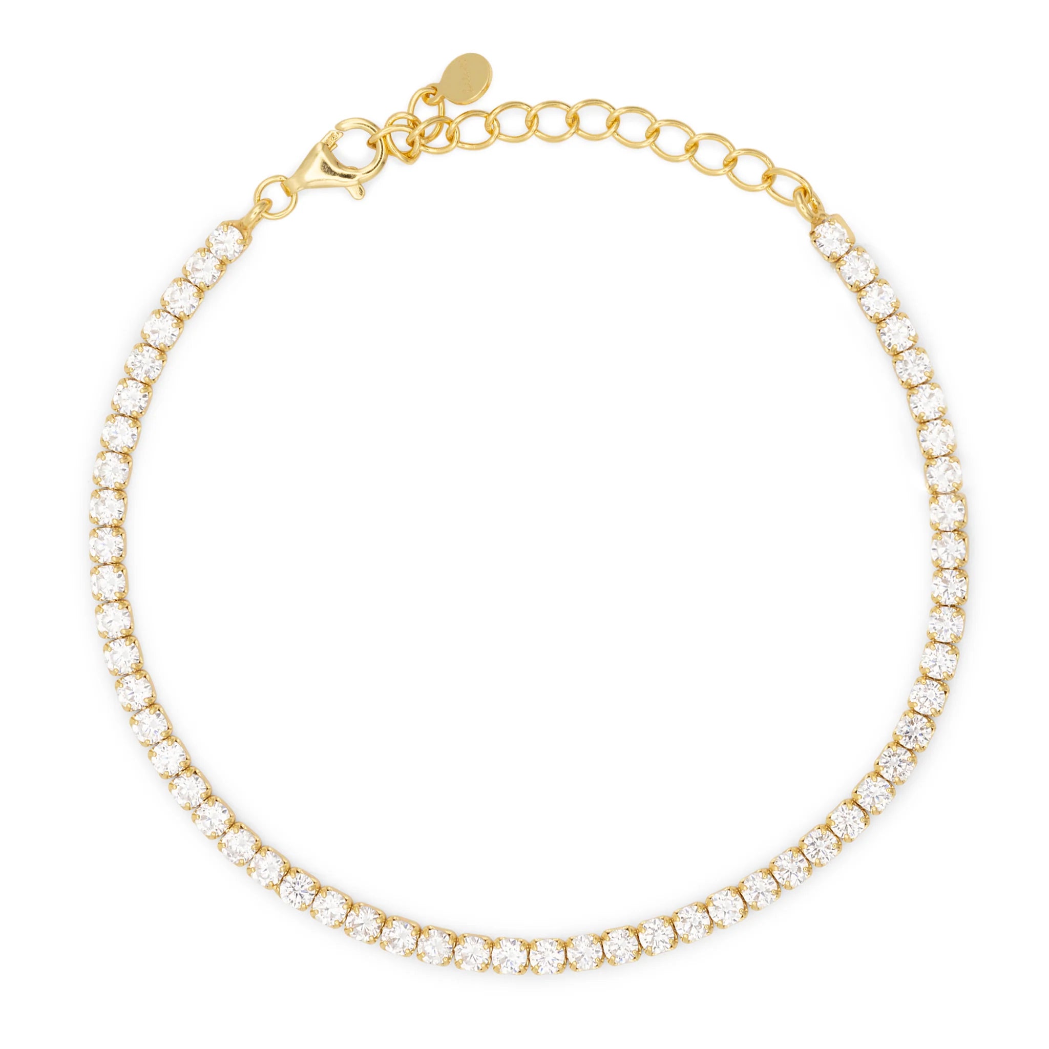 Bracciale Dilvdò Tennis 2.5mm Gold White