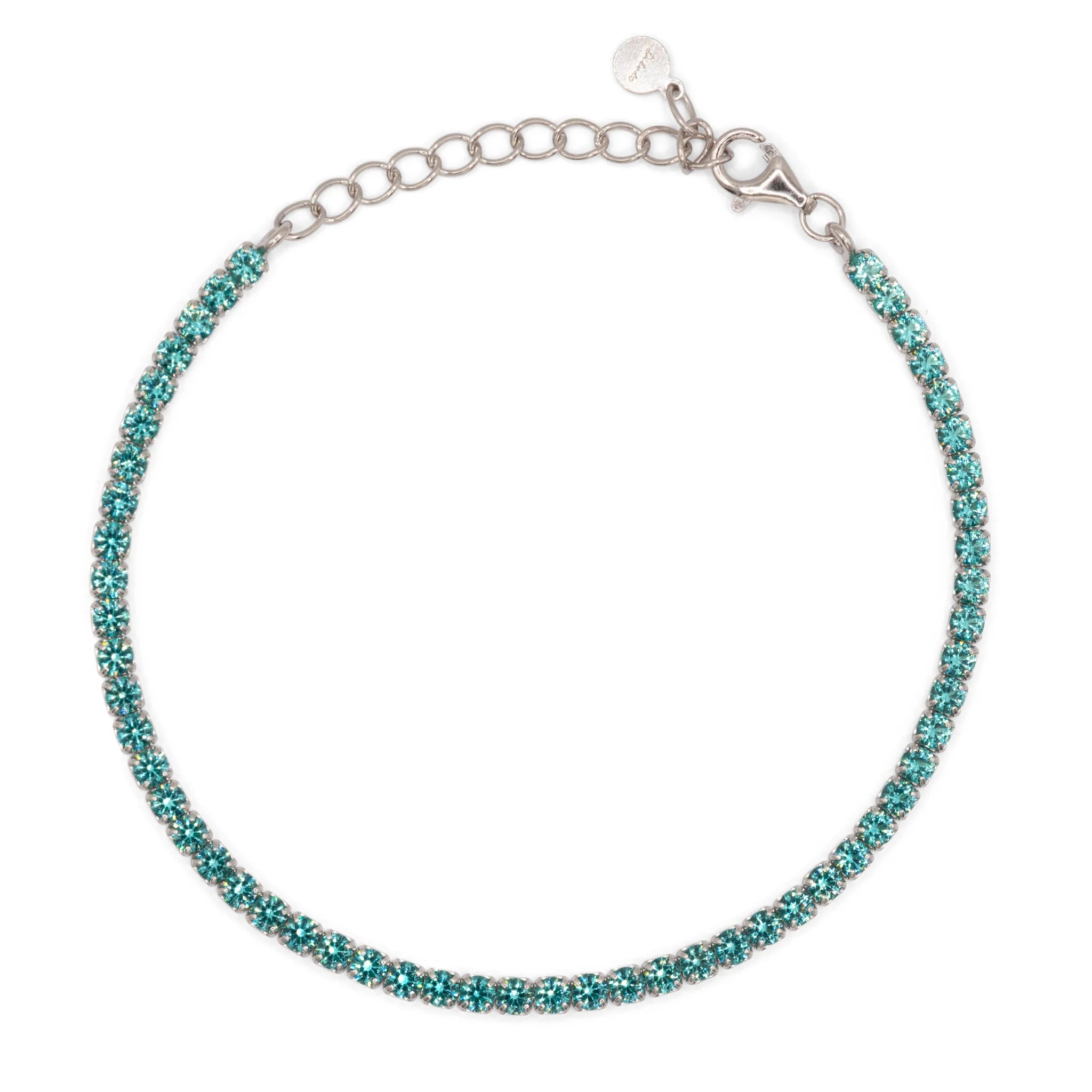 Bracciale Dilvdò Tennis 2.5mm Silver Paraiba