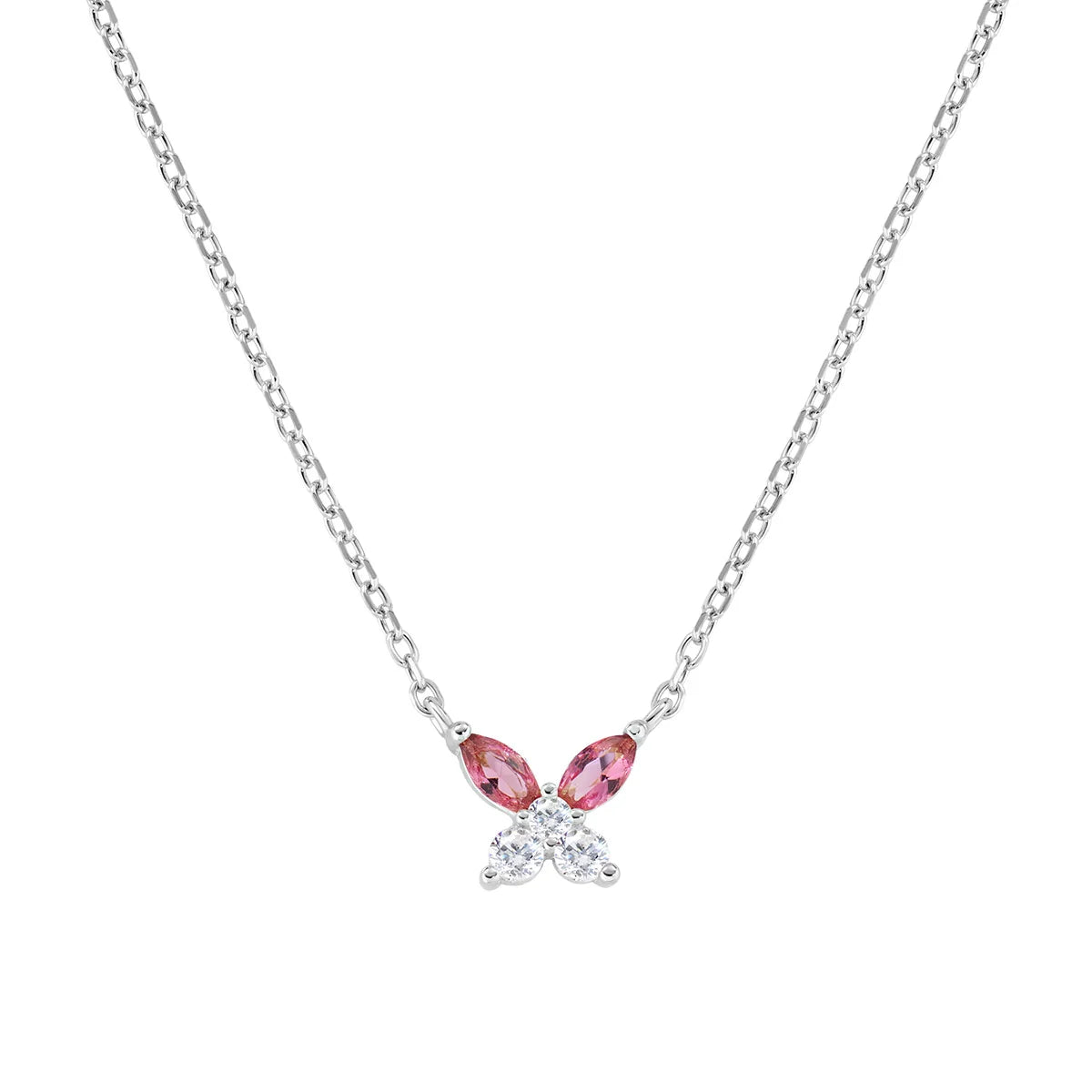 Collana Petali Rosso Ciliegia in Argento 925