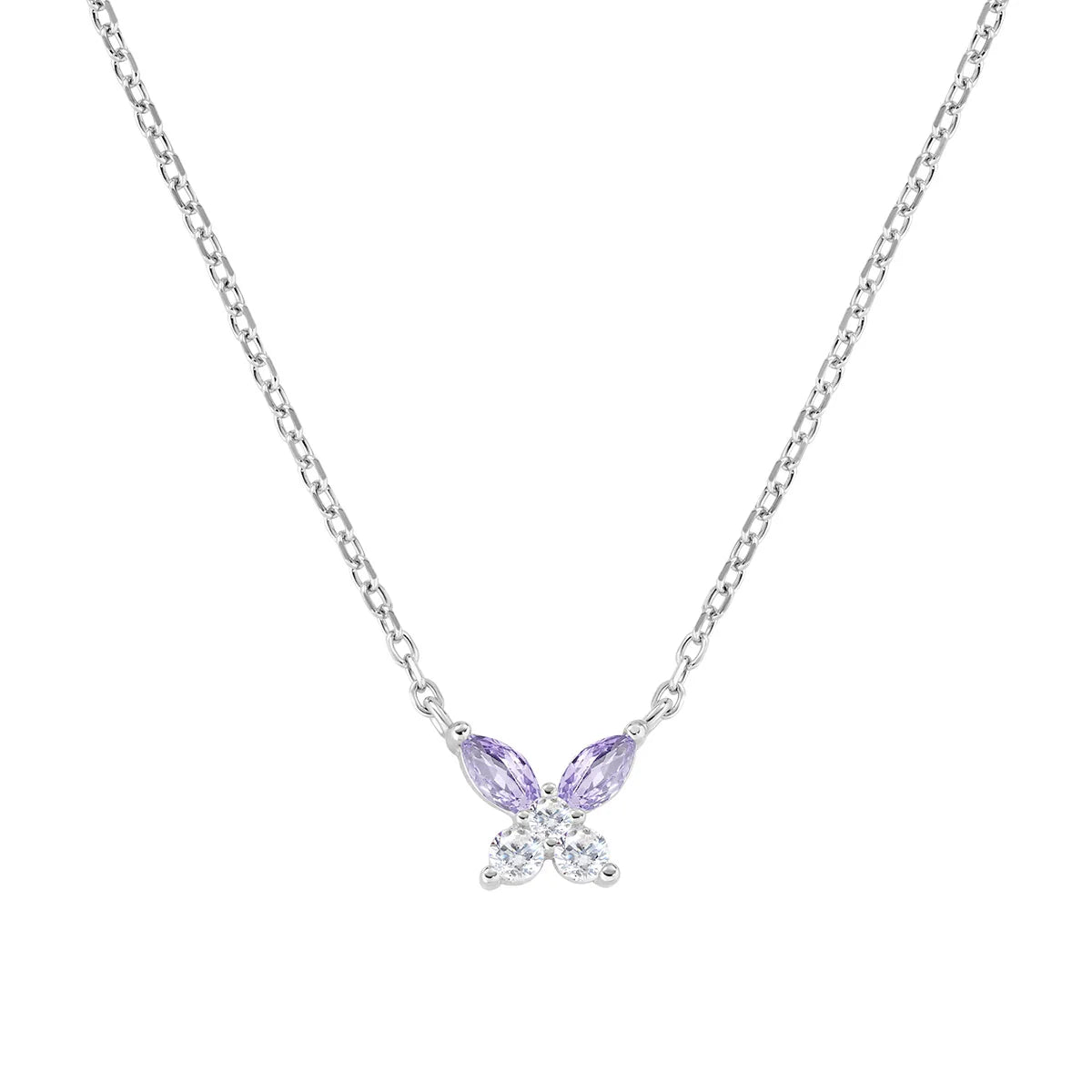 Collana Petali Lilla in Argento 925