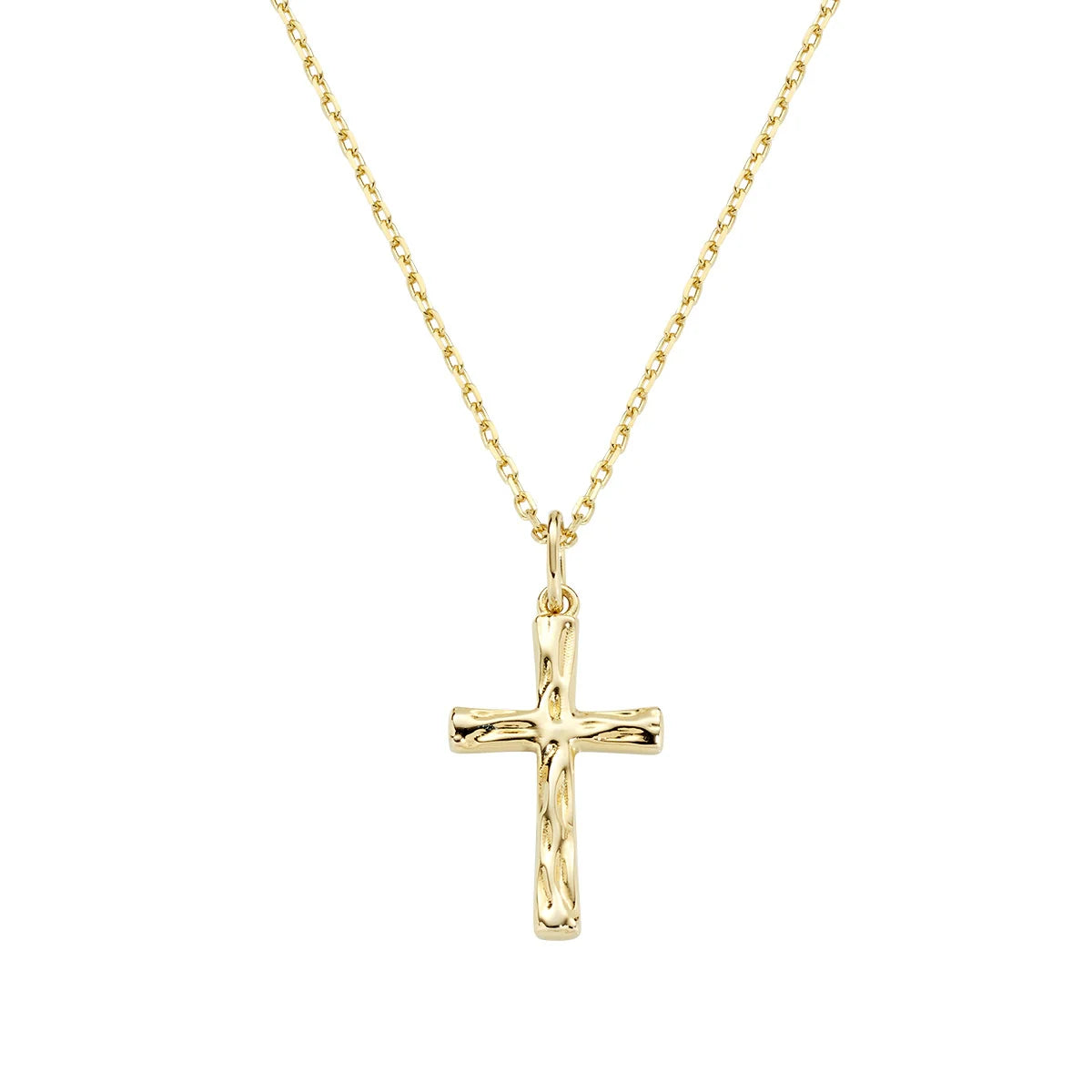 Collana Dorata con Croce Pendente