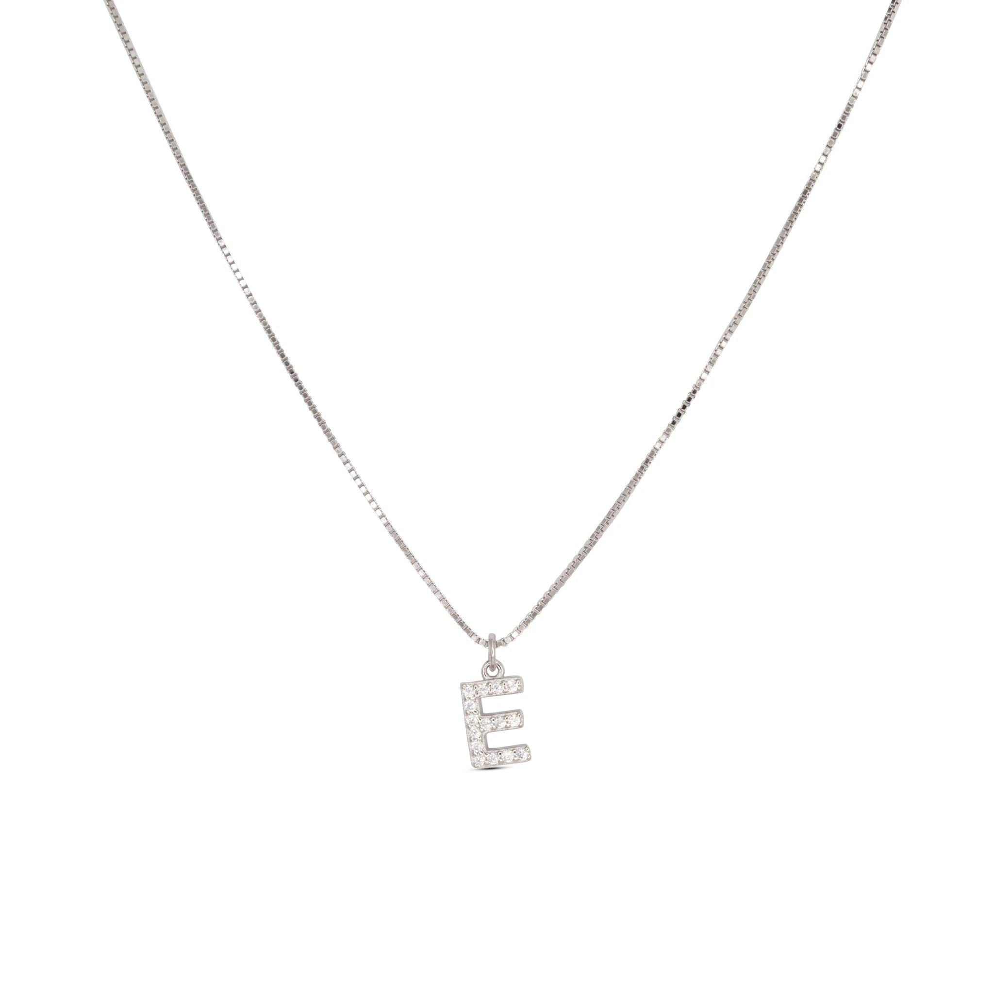 Initial Letters Necklace Dilvdò Silver White