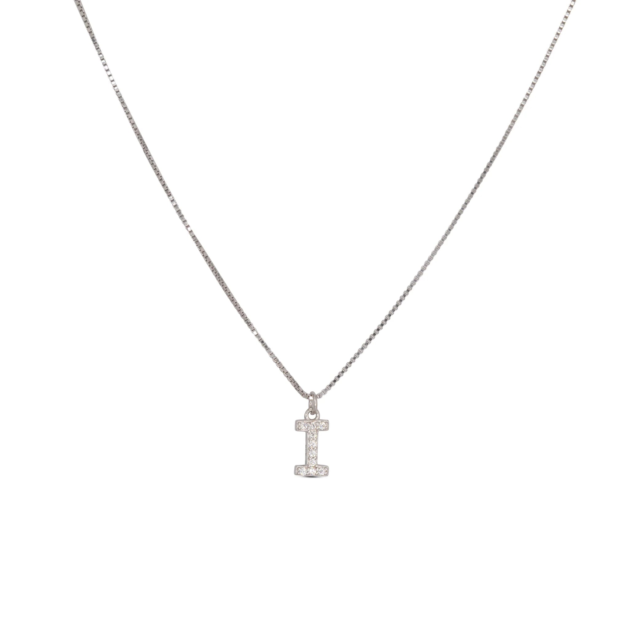Initial Letters Necklace Dilvdò Silver White