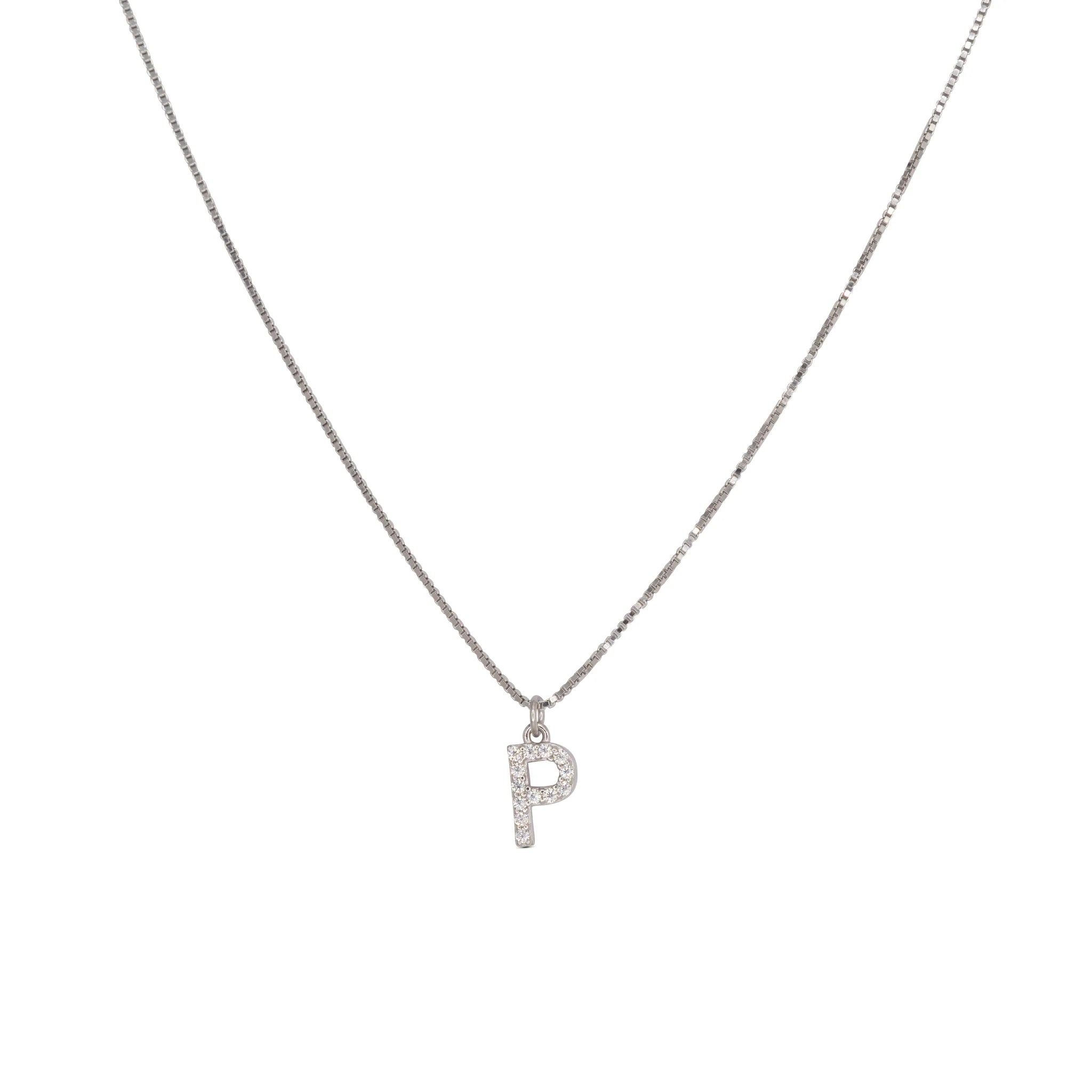 Initial Letters Necklace Dilvdò Silver White