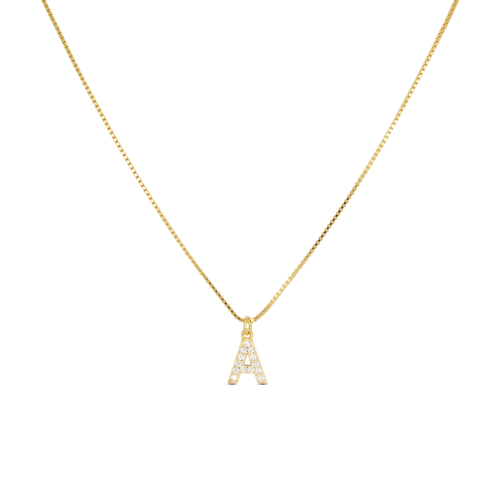 Initial Letters Necklace Dilvdò Gold White