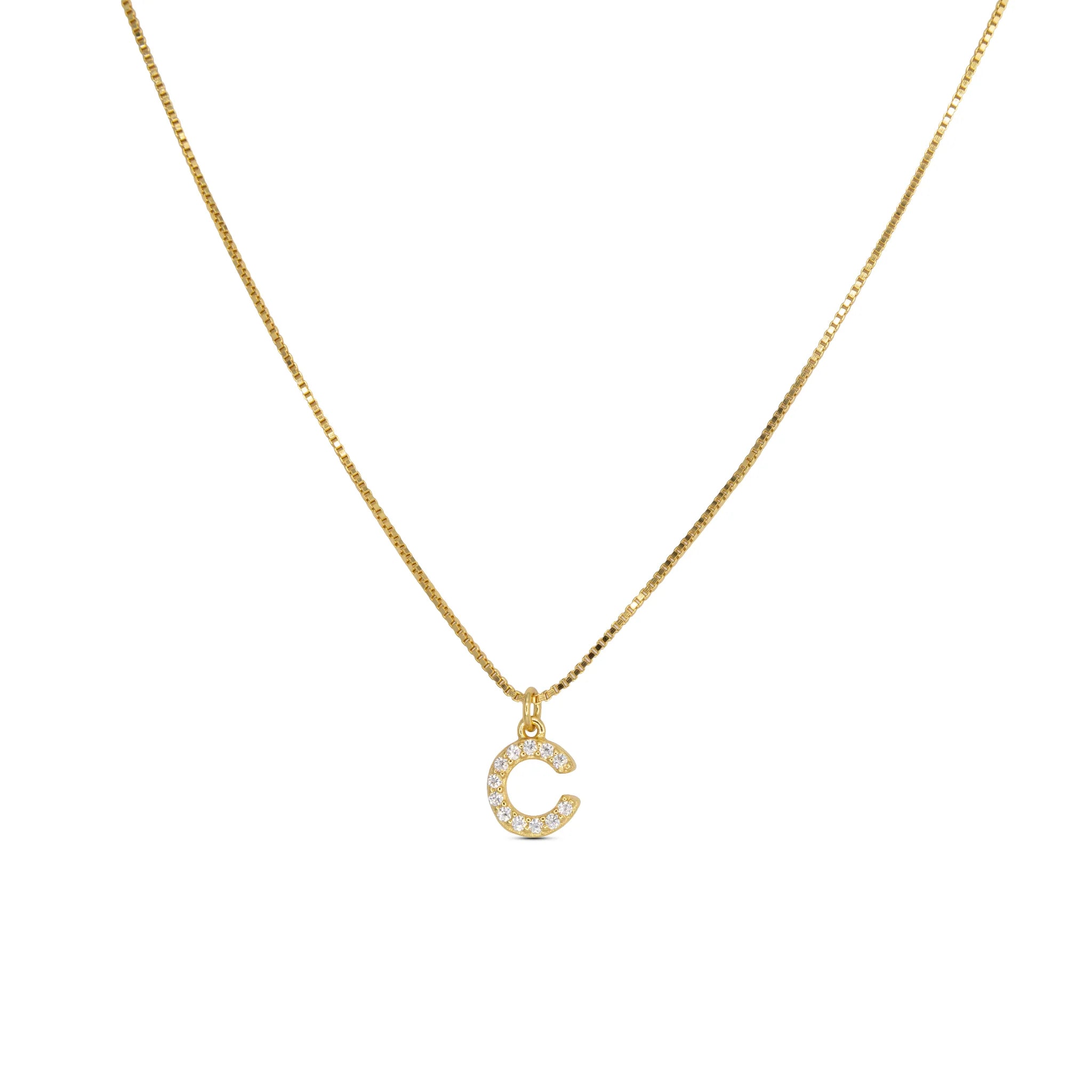 Initial Letters Necklace Dilvdò Gold White