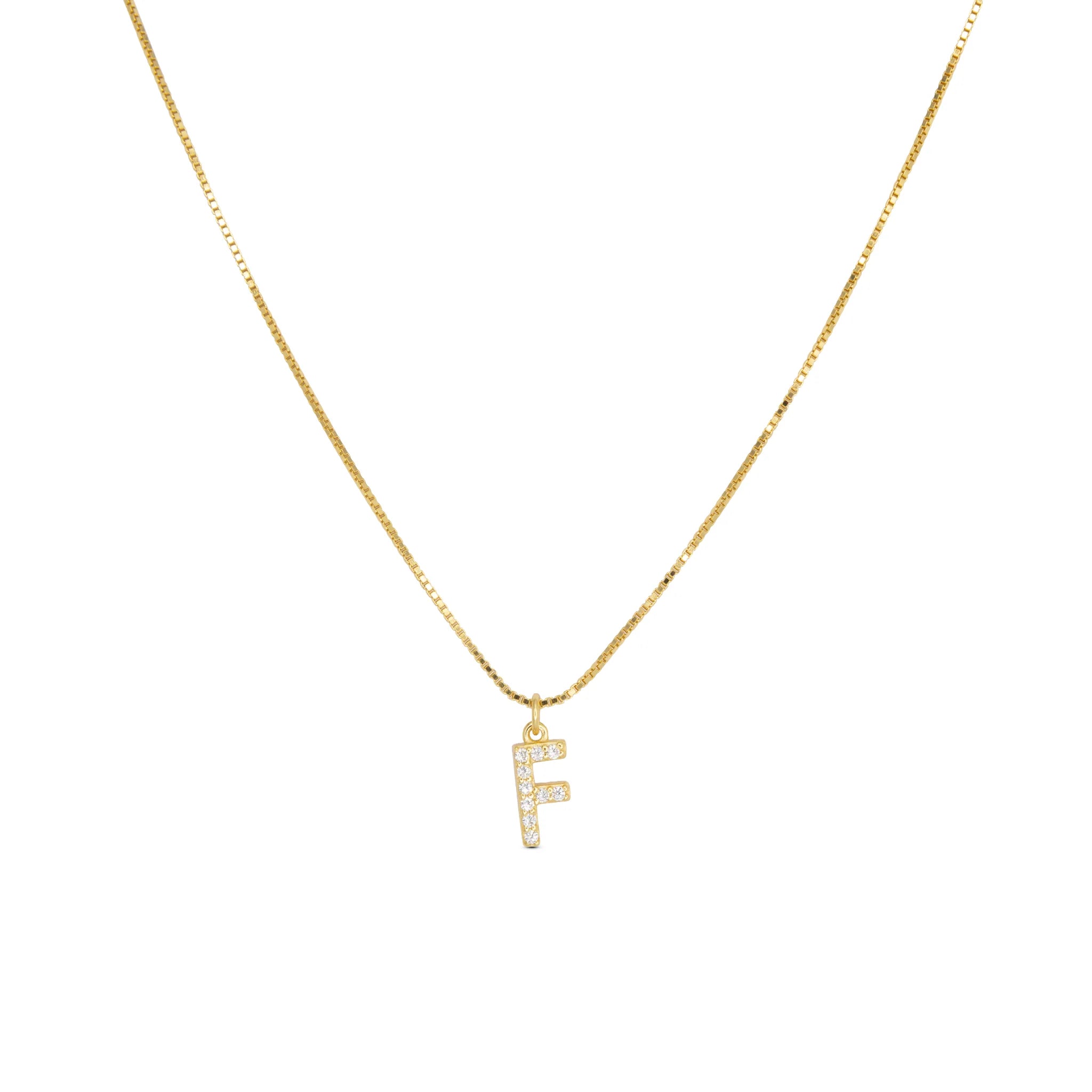 Initial Letters Necklace Dilvdò Gold White