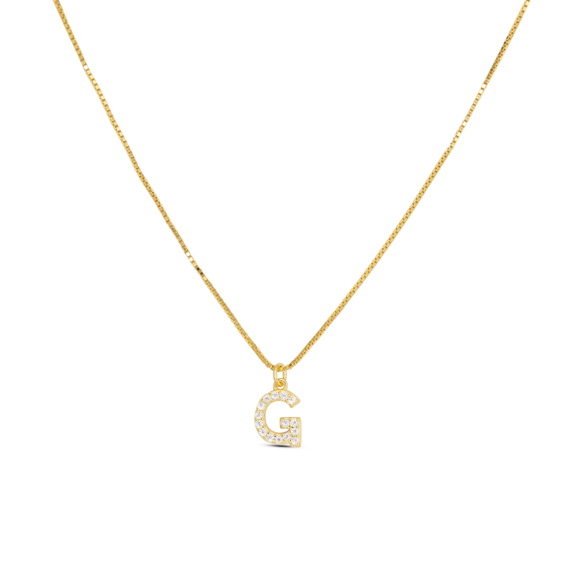 Initial Letters Necklace Dilvdò Gold White