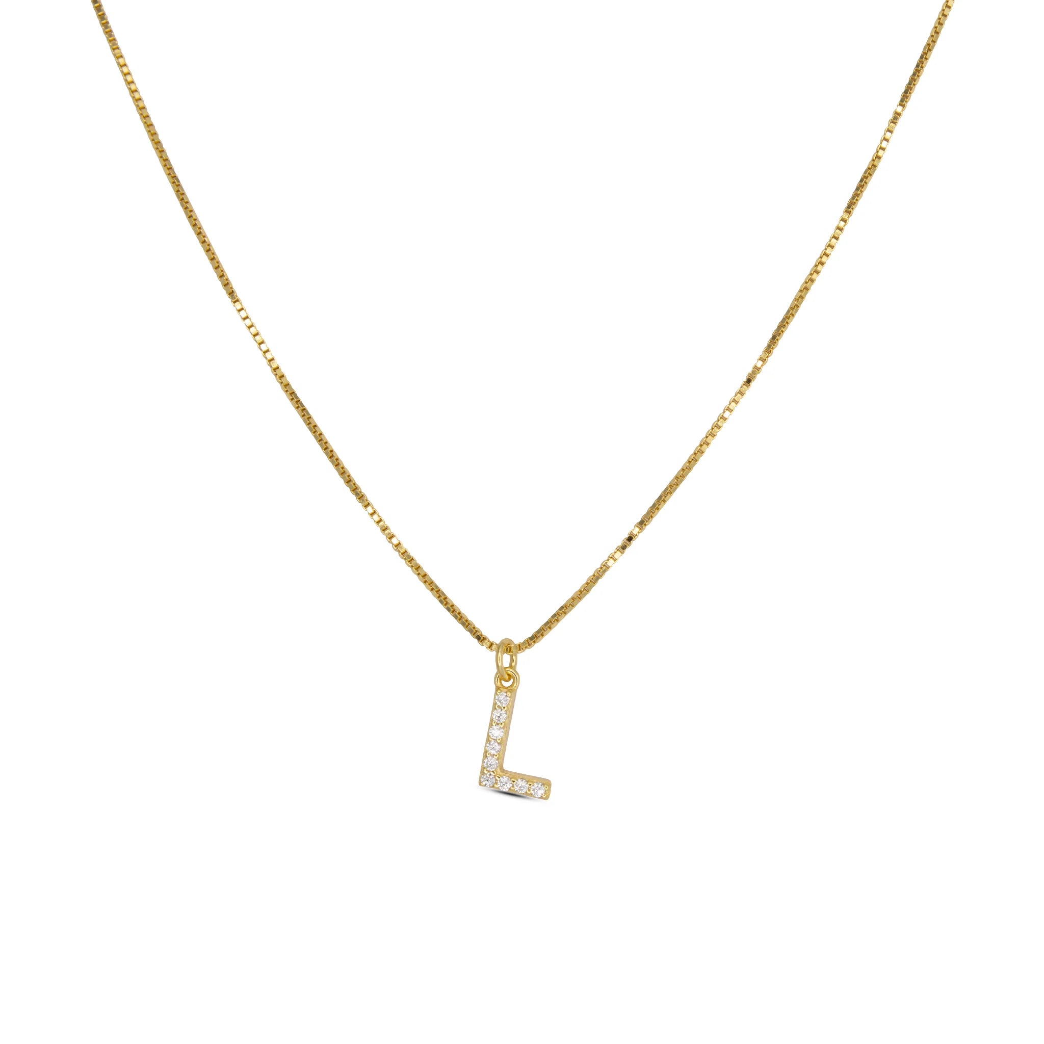Initial Letters Necklace Dilvdò Gold White