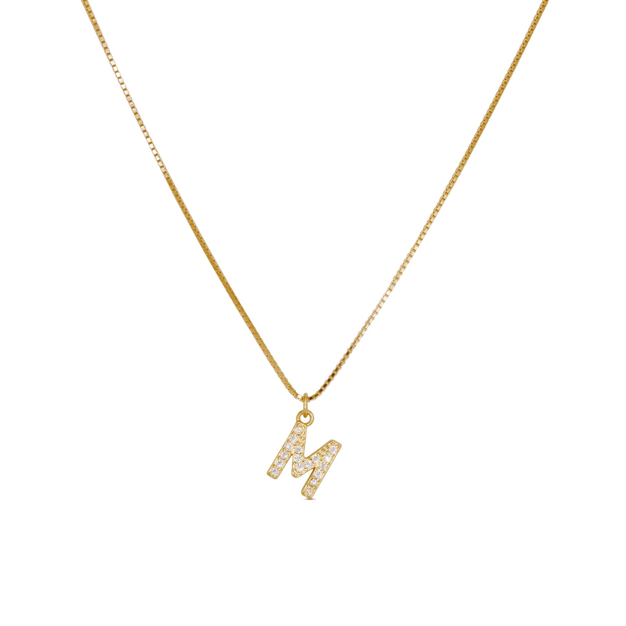 Initial Letters Necklace Dilvdò Gold White