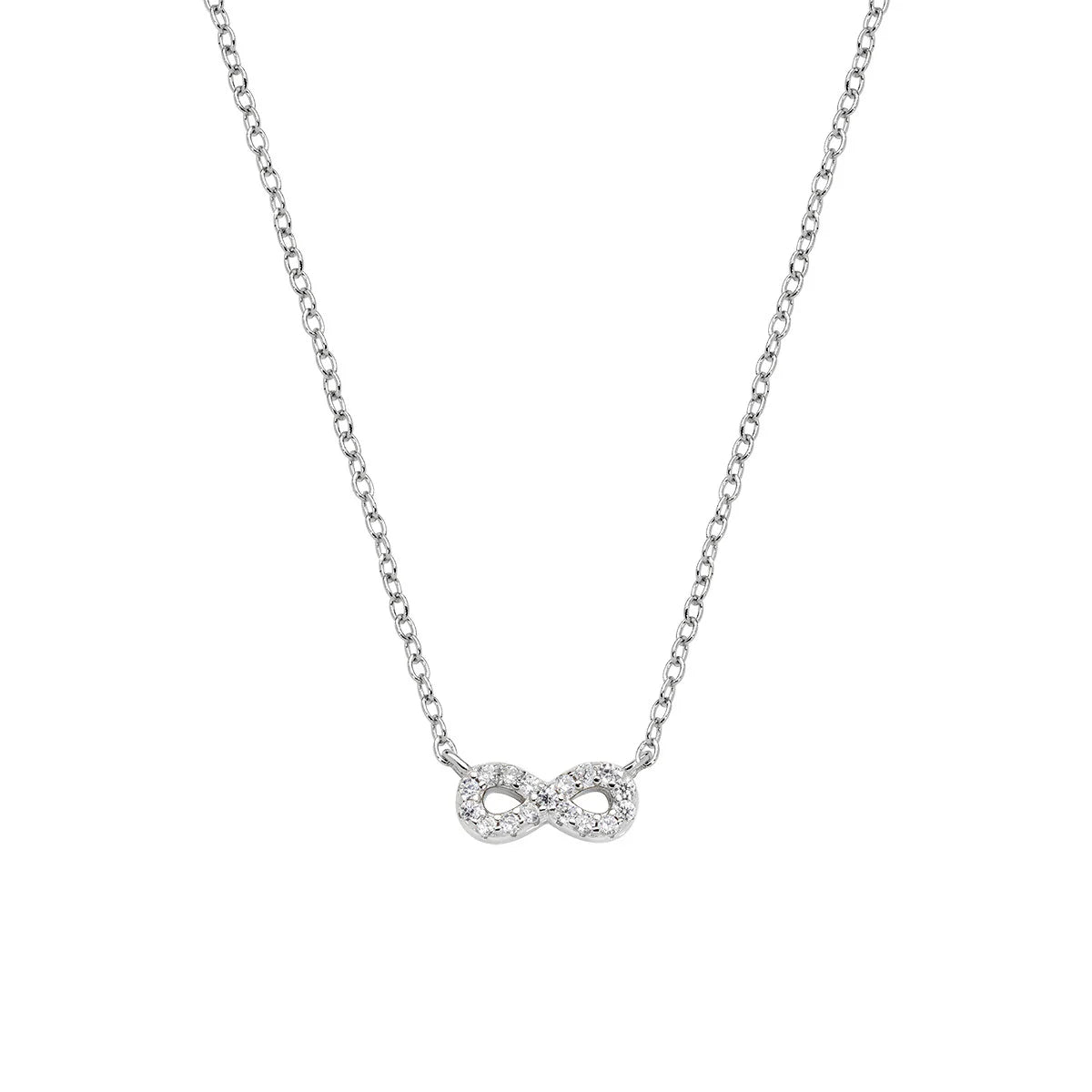 Collana Mini Infinito Pavé