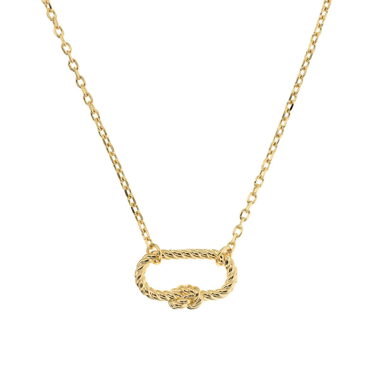Etrusca - Collana Catena Rolo con Pendente Nodo