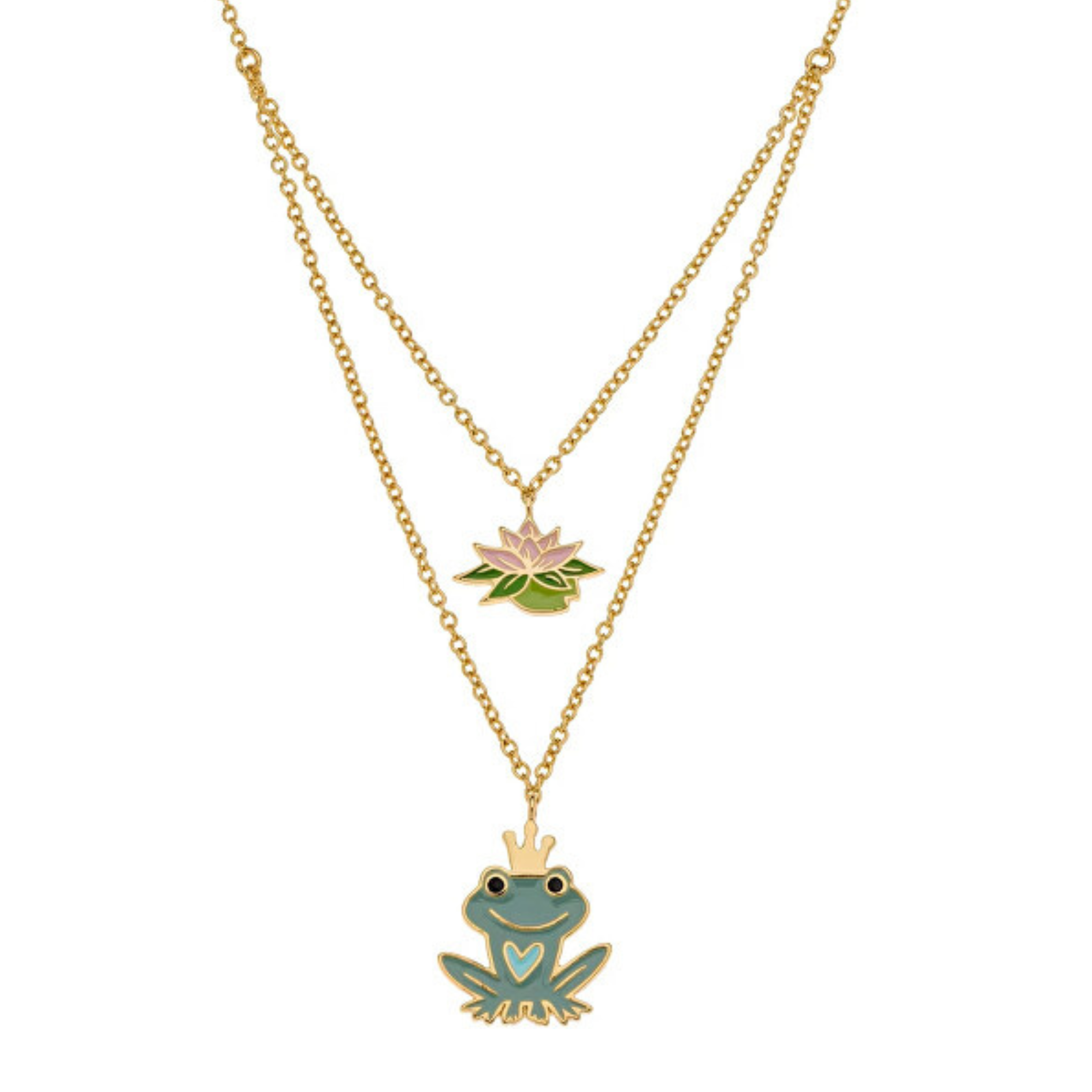 Disney - Collana Doppia Argento Principe Ranocchio