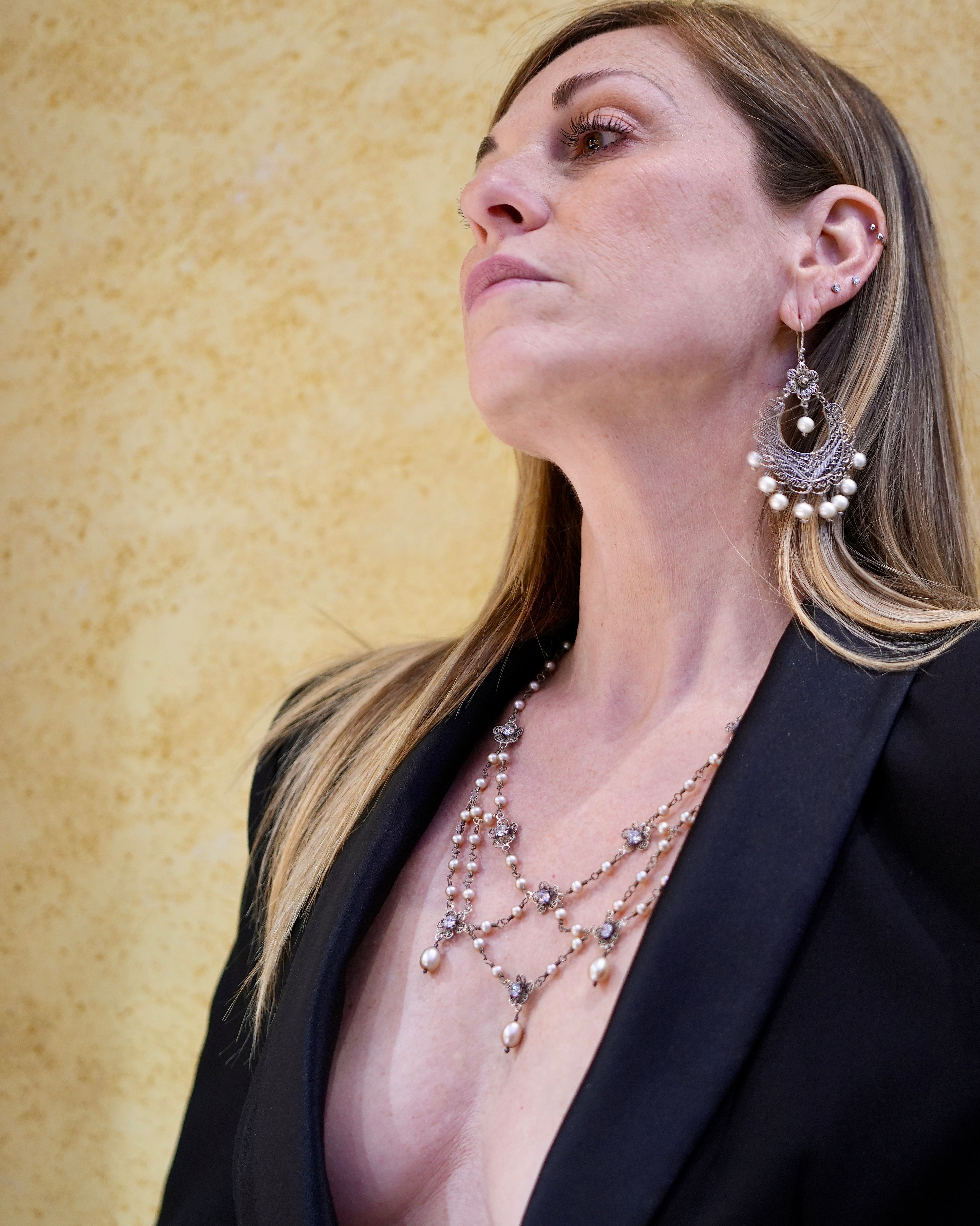 Costume Party Jewelry 2 Foglia Rotonda Cristalli Hollow-Out Forato Costume Party Jewelry 2 Foglia Rotonda Cristalli Hollow-Out Forato