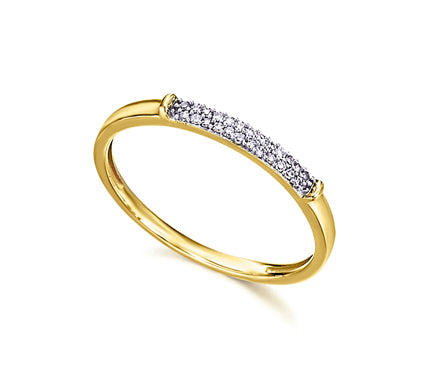 LeCarrè - Anello in Oro con Pavé Diamanti