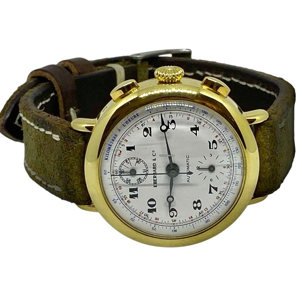 Eberhard &amp; Co. - Replica Chrono Verticale Silver Gold Plaque