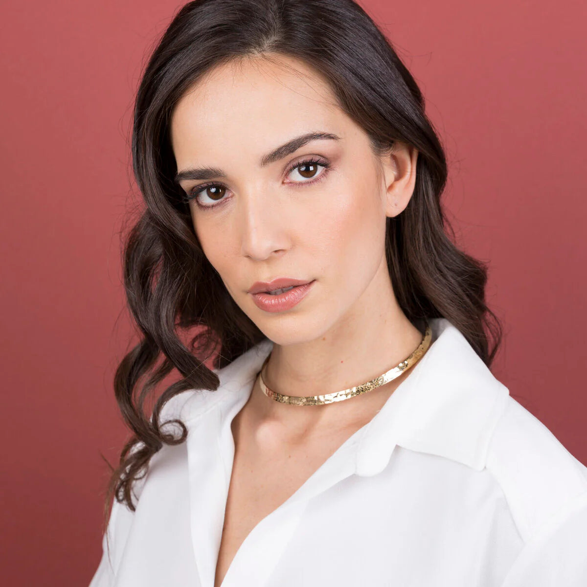 Etrusca - Collana Choker Superficie Lavorata