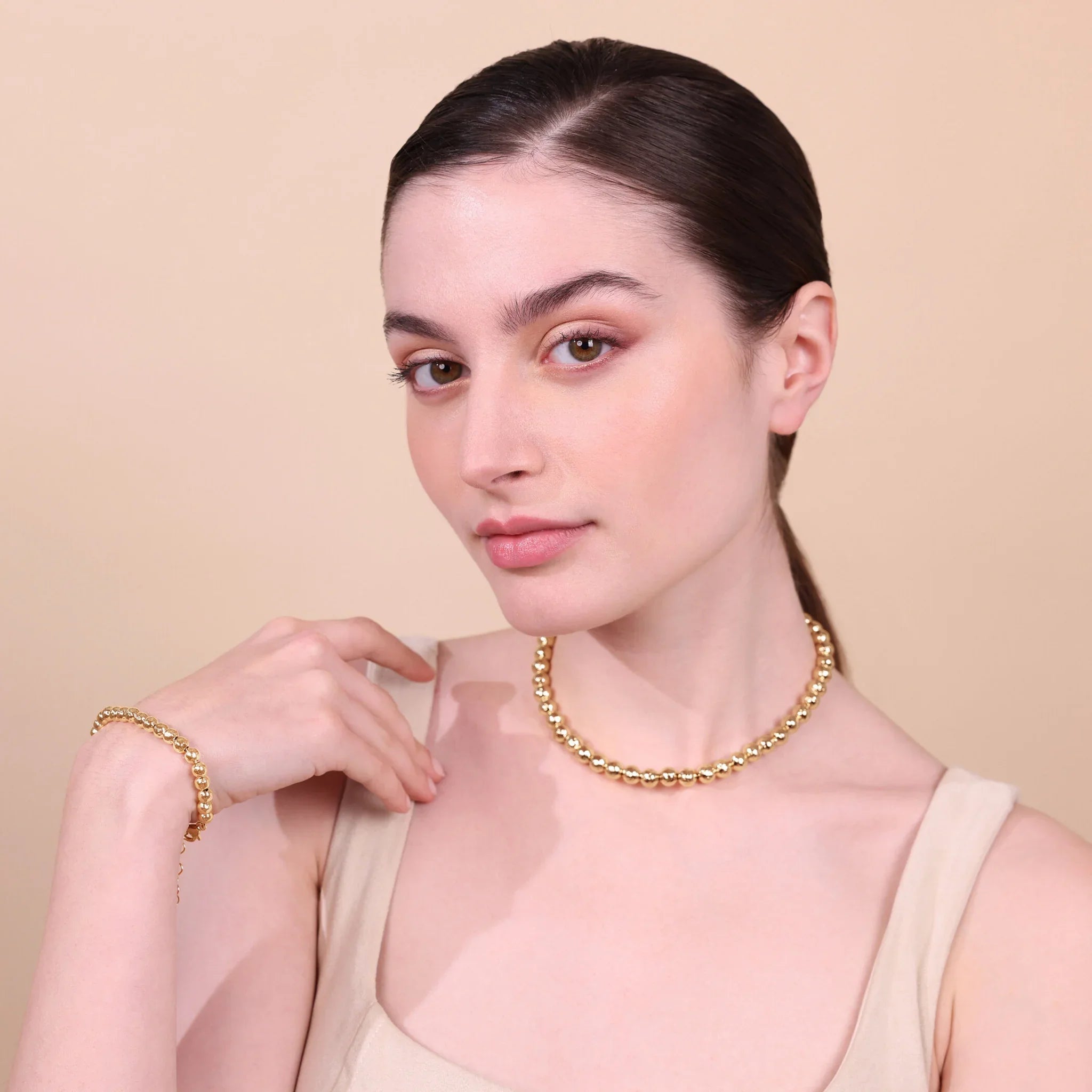 Etrusca - Bracciale con Sfere Martellate