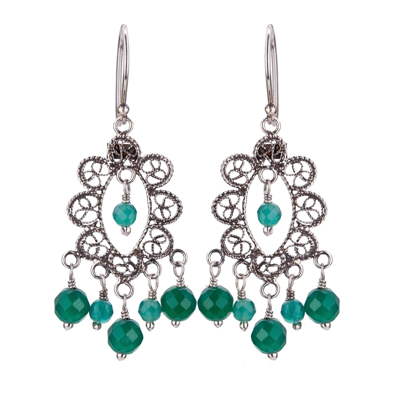 Yvone Christa - OVAL LACE EARRINGS