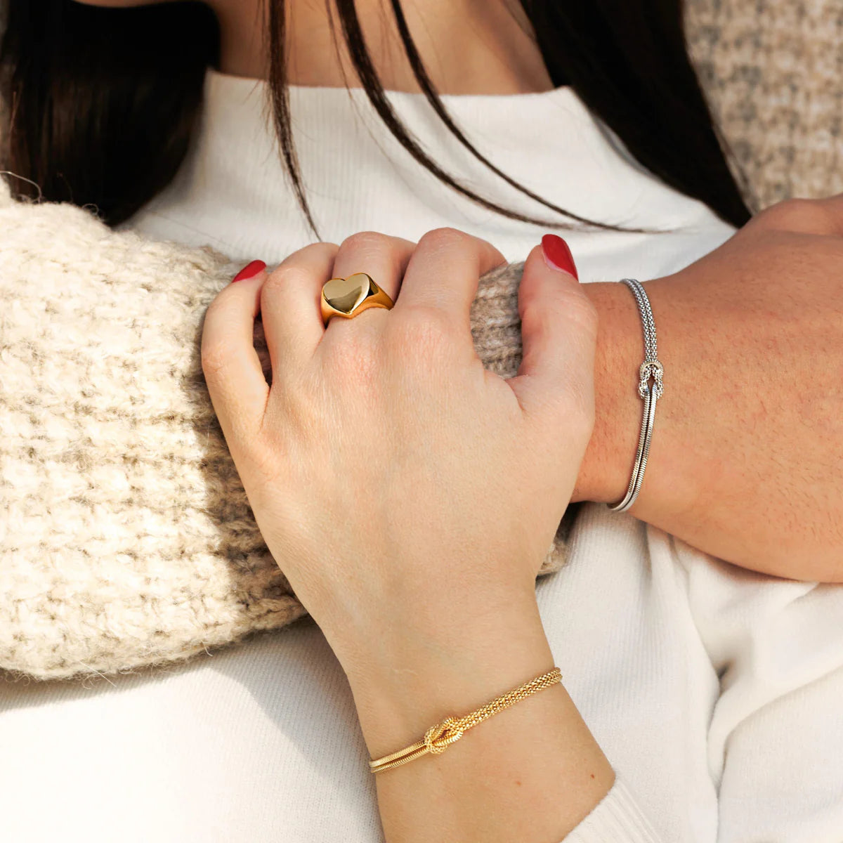 Bracciale Nodo d'Amore Dorato