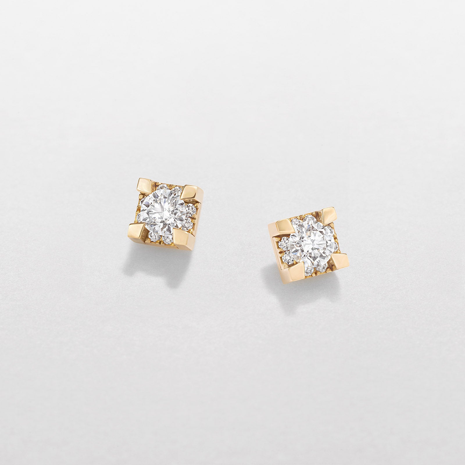 Giorgio Visconti - Orecchini in Oro Rosa, Bianco e Diamanti