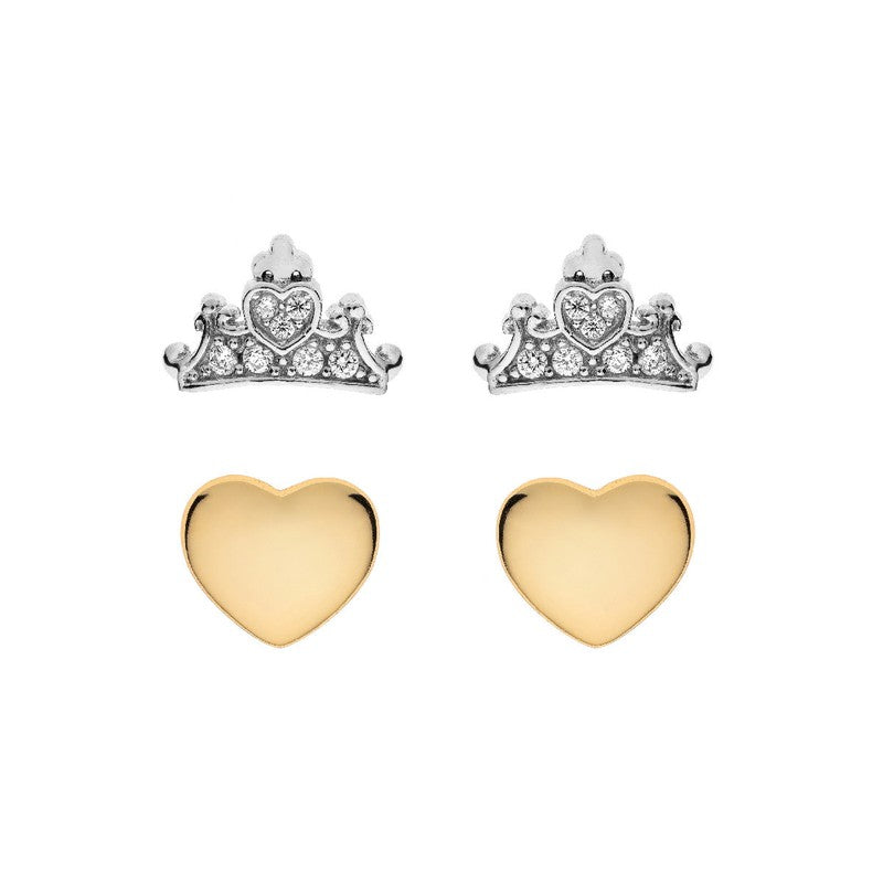 Disney - Orecchini Princess Corona Cuore