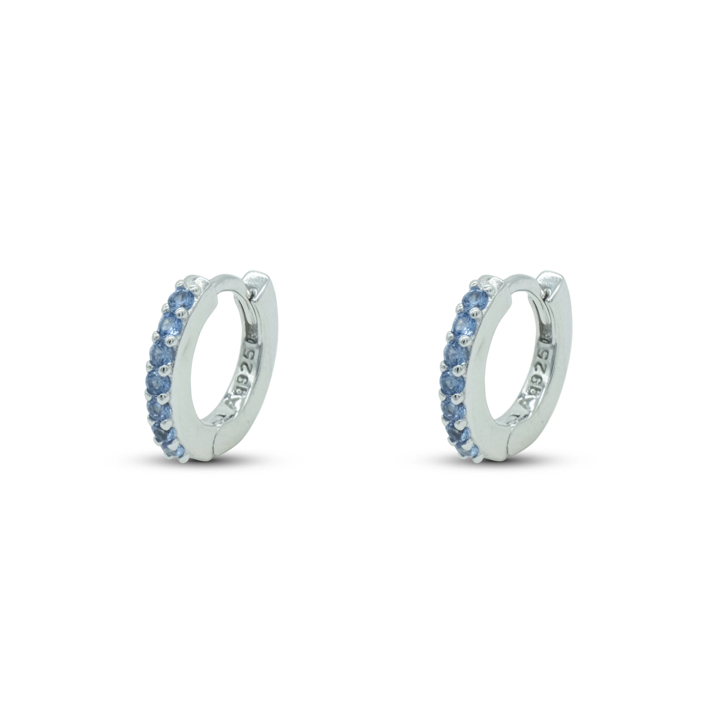 Hoop Ring Dilvdò Silver Light Blue