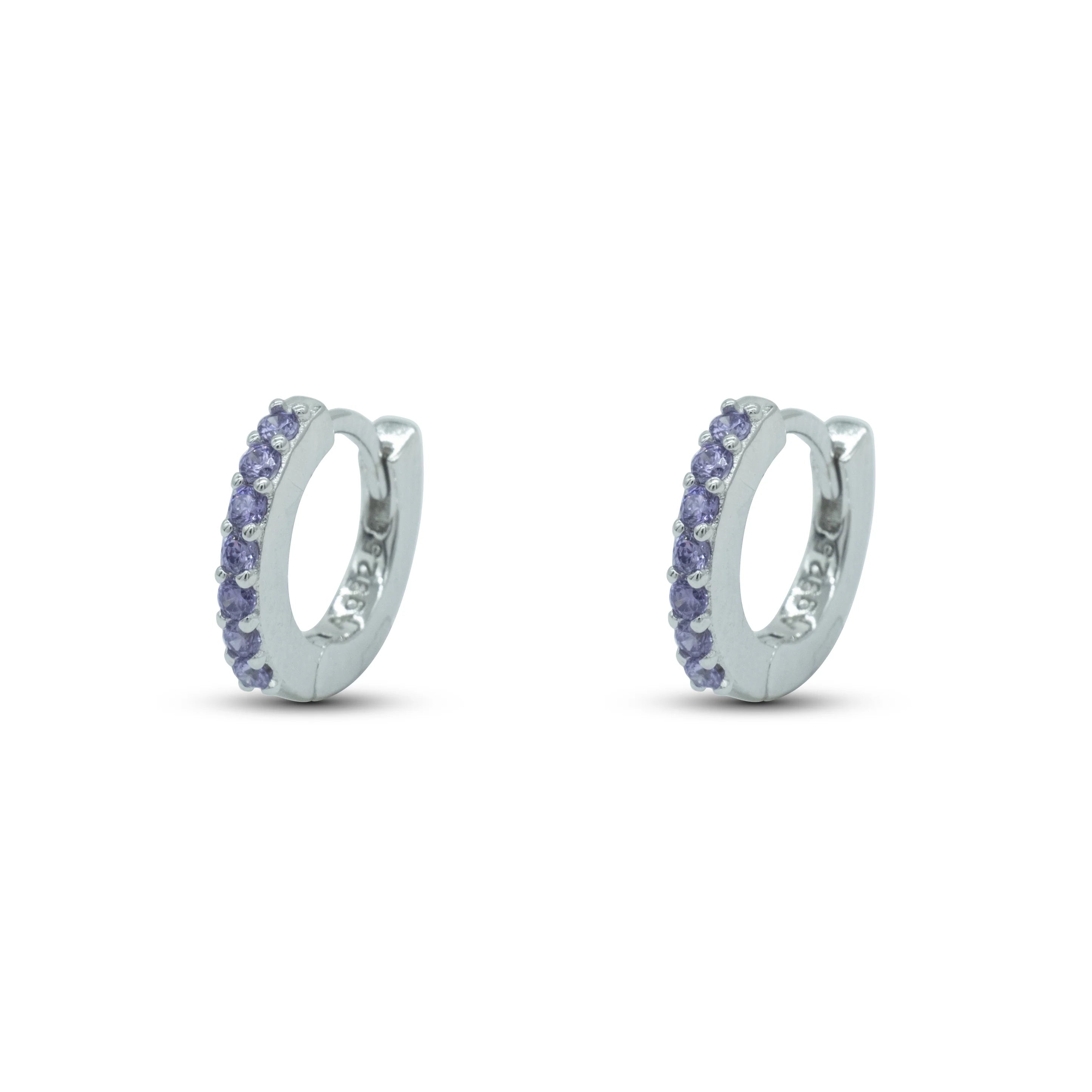 Hoop ring Dilvdò Silver Lavender