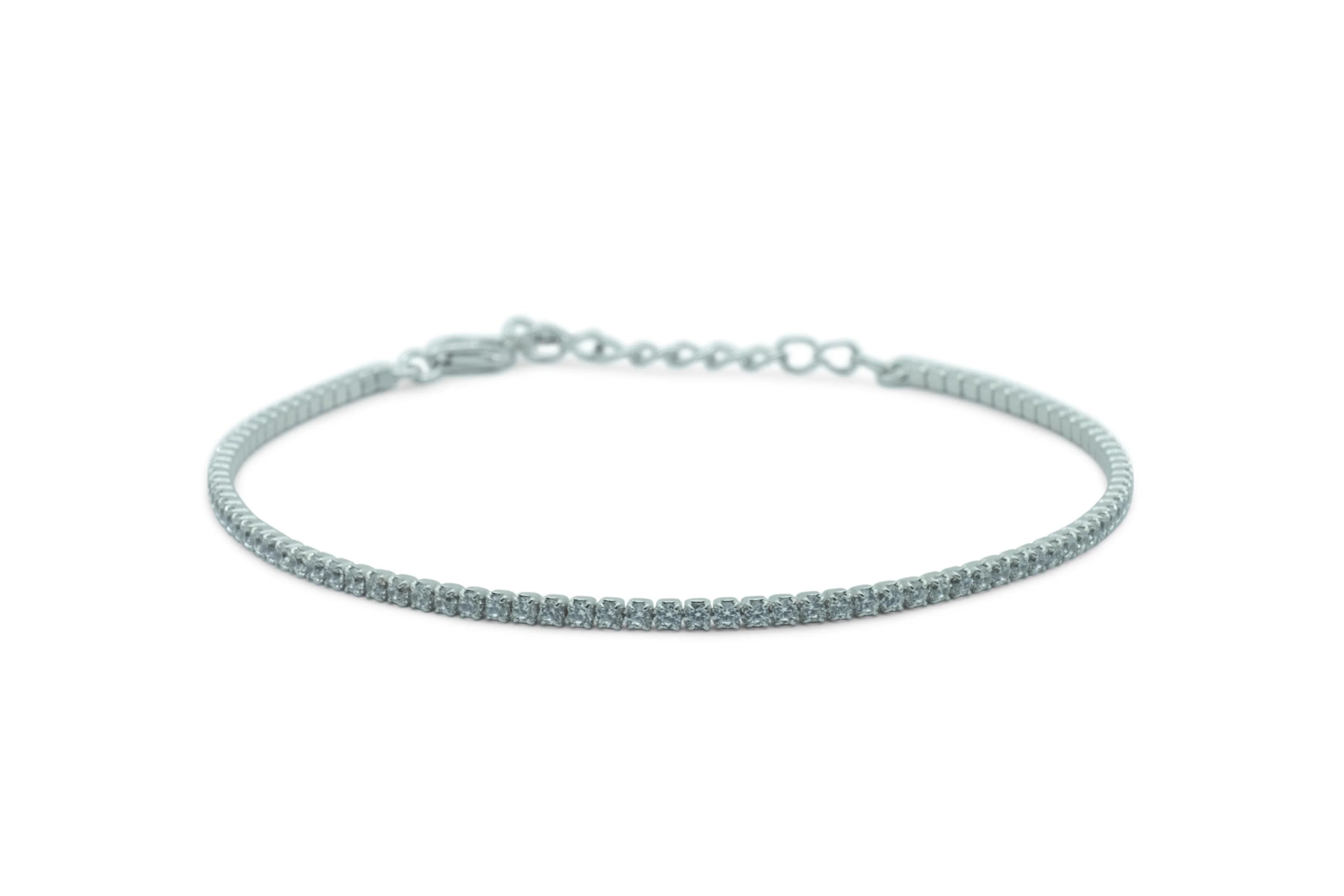 Bracciale Dilvdò Tennis 1.5mm Silver White
