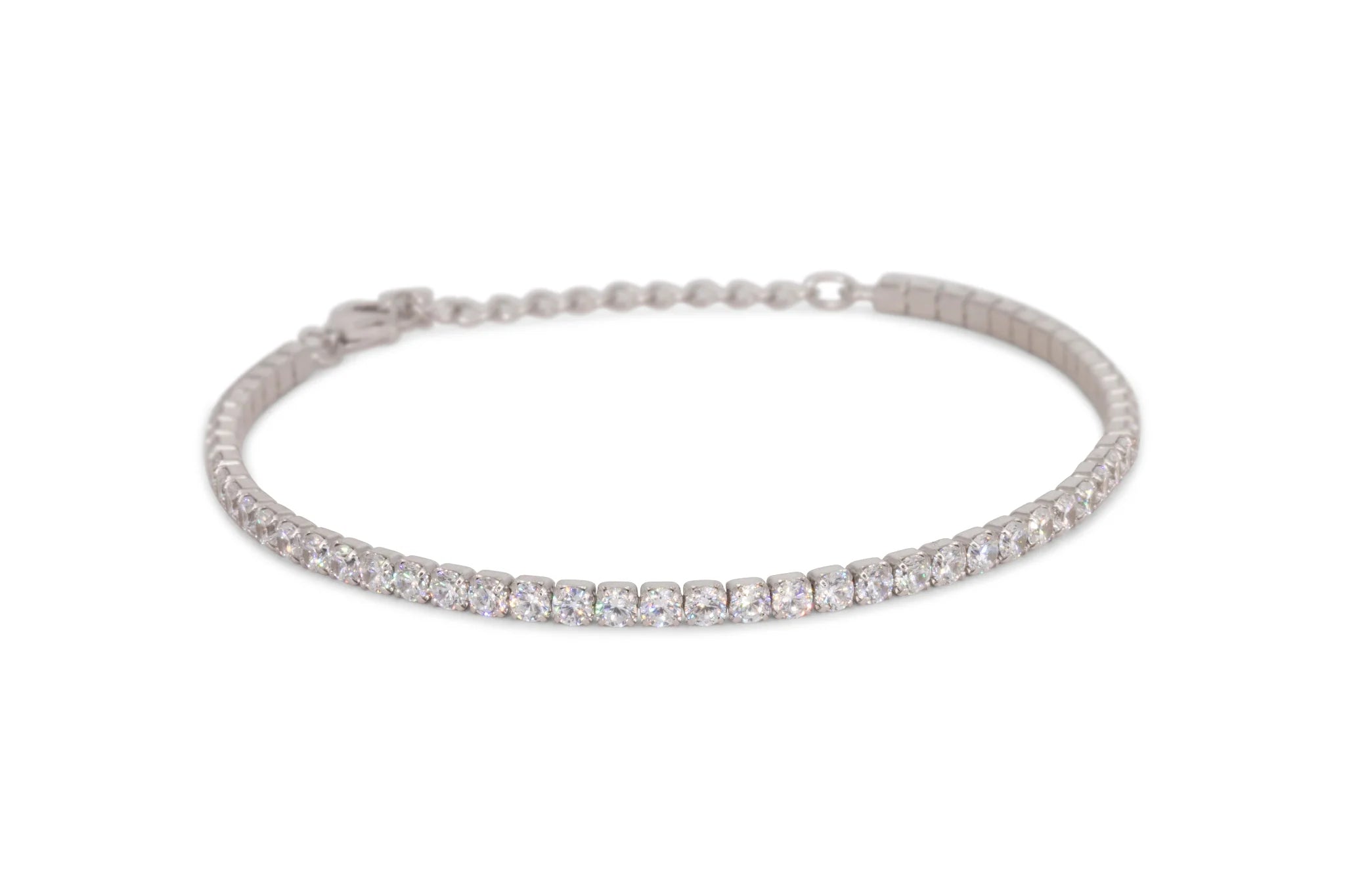 Bracciale Dilvdò Tennis 2.5mm Silver White