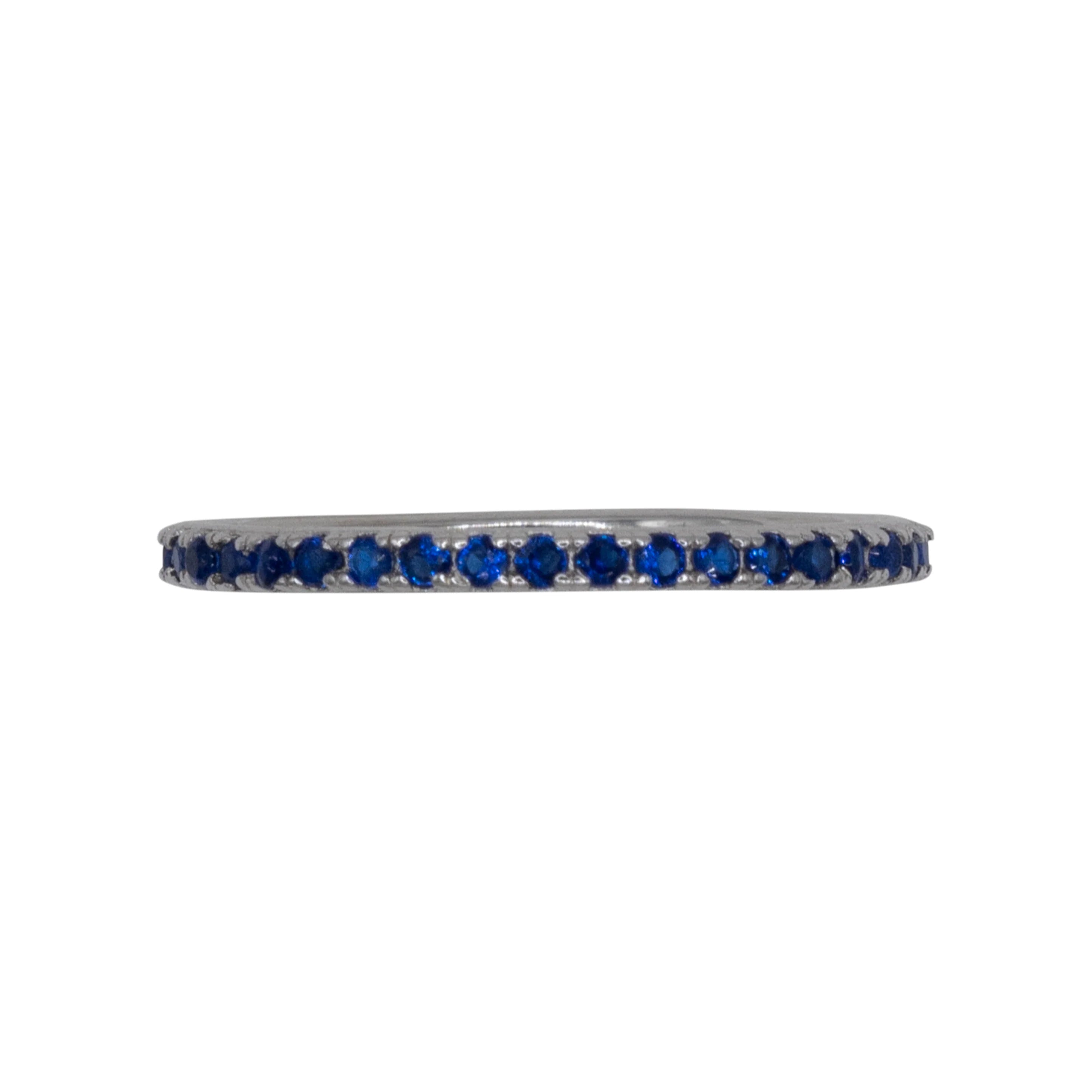 Eternity Ring Dilvdò Silver Blue Slim