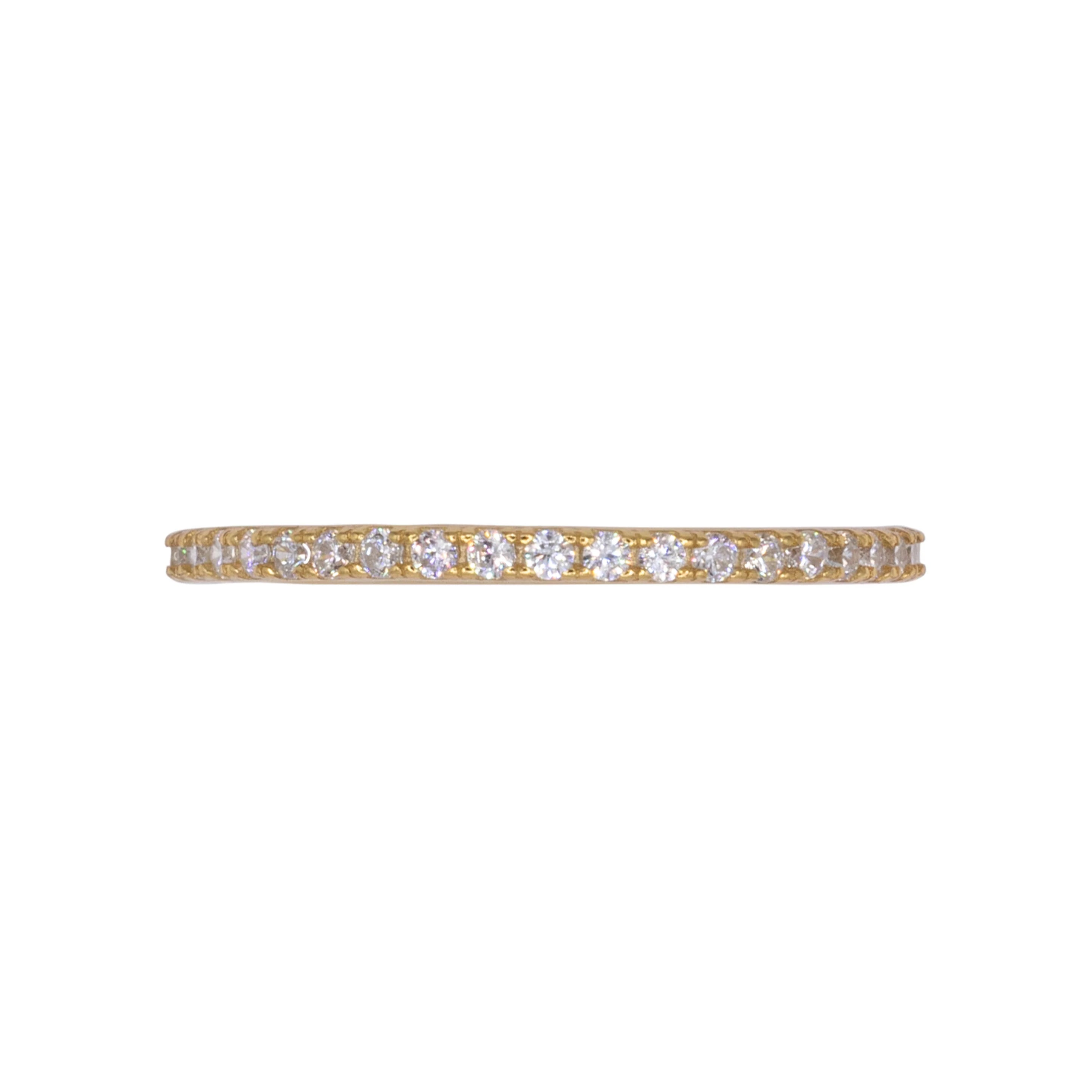 Eternity Ring Dilvdò Gold White Slim